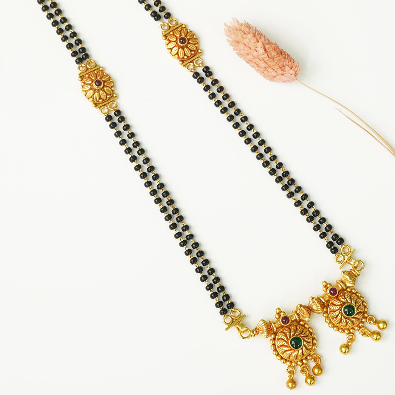 Shop Silver Gold Plated Short Vati Mangalsutra Designs Online