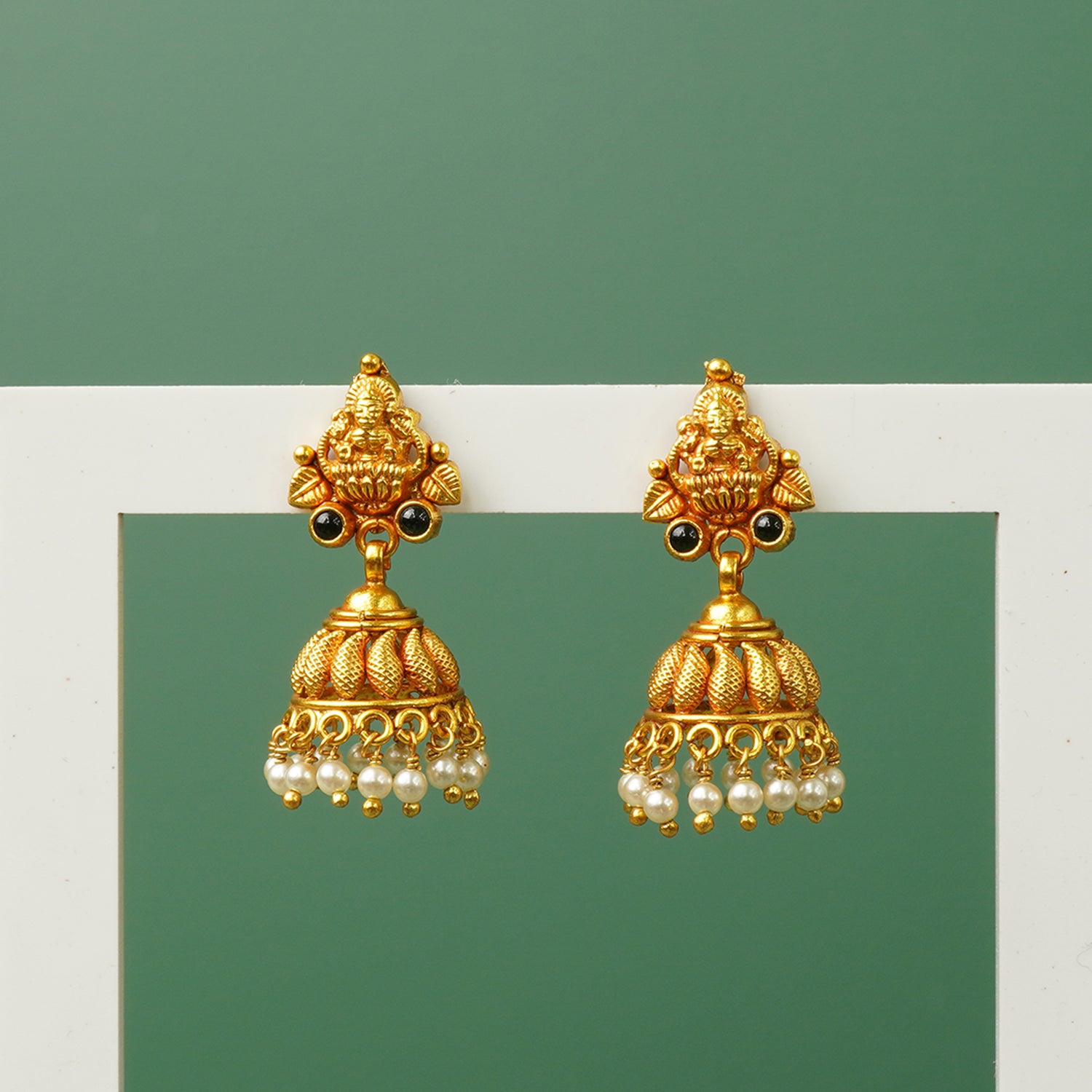 Gold Plated 925 Silver Jhumkas Design