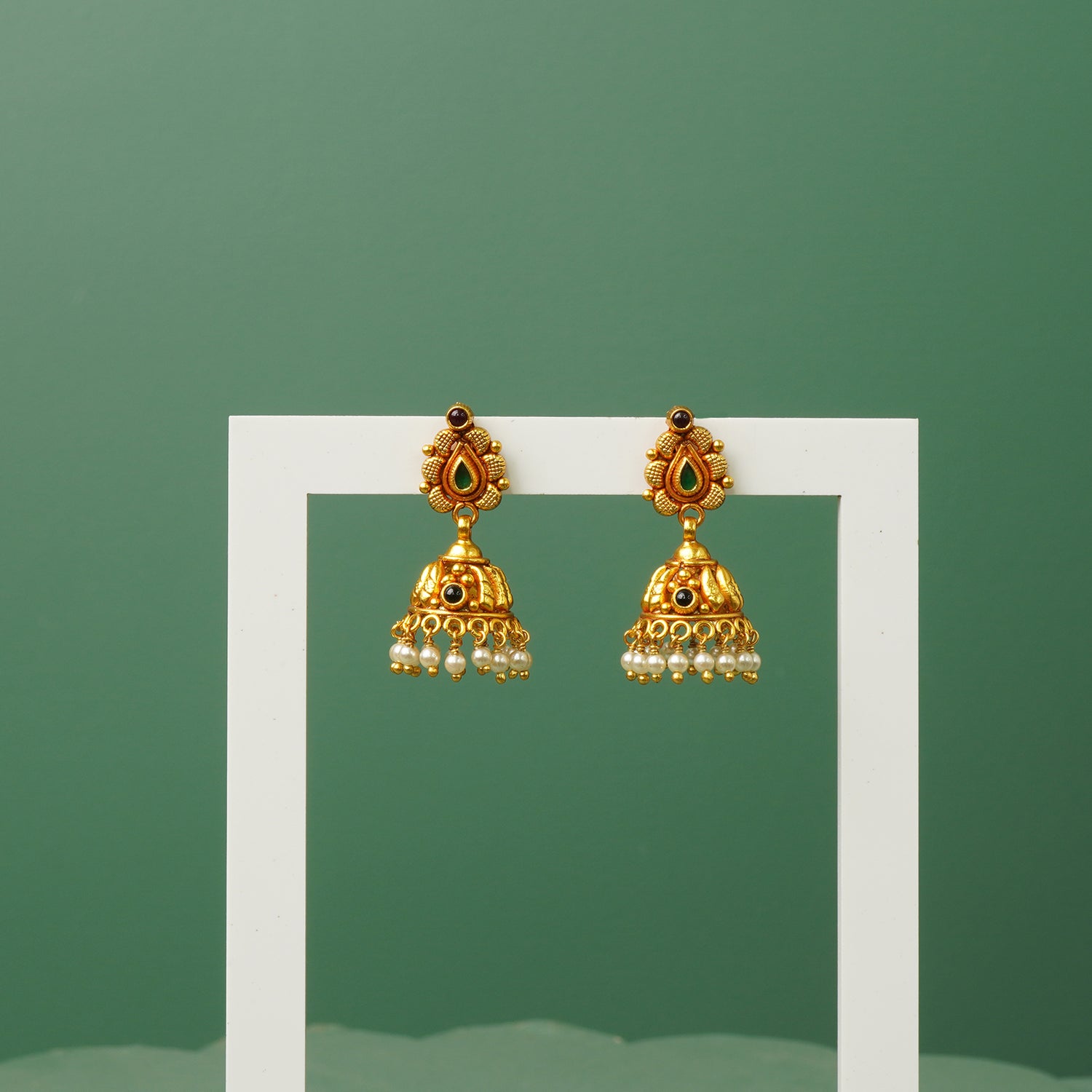 Pure 925 Silver Gold Plated Jhumkas Online