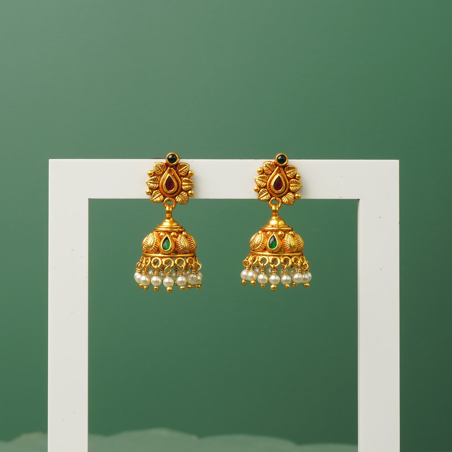 Pure 925 Silver Gold Plated Jhumkas Online Free Shipping