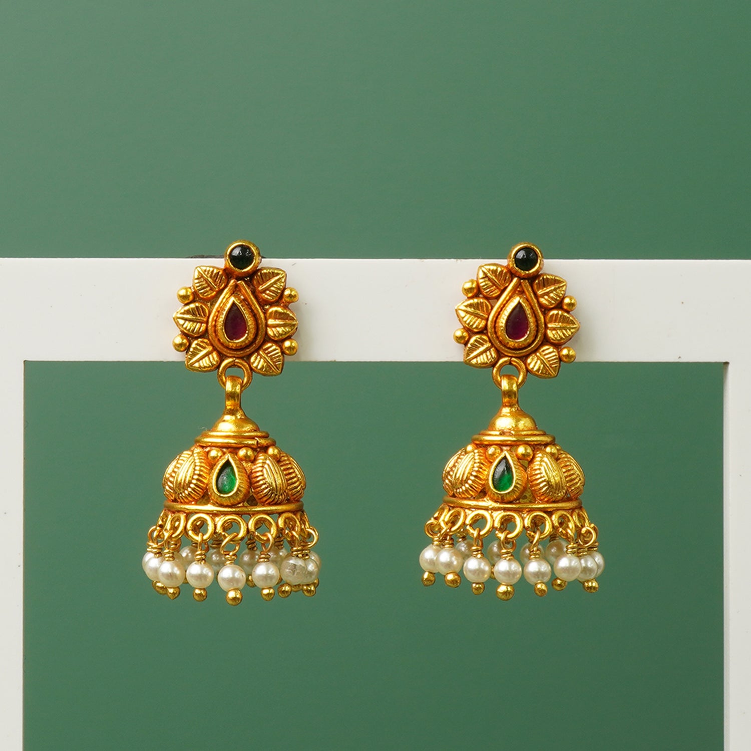 Pure 925 Silver Gold Plated Jhumkas Online Free Shipping