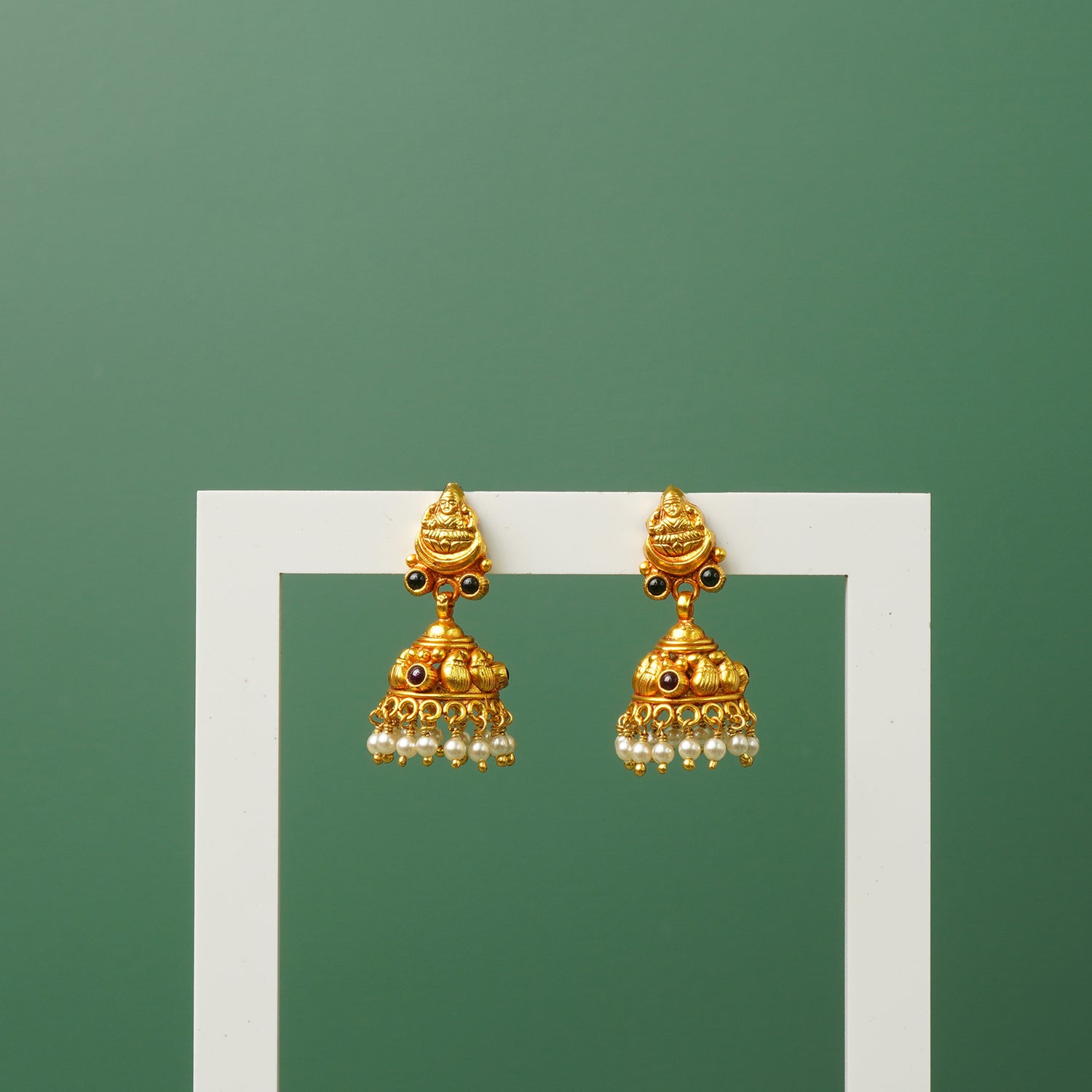 Pure 925 Silver Gold Plated Jhumkas