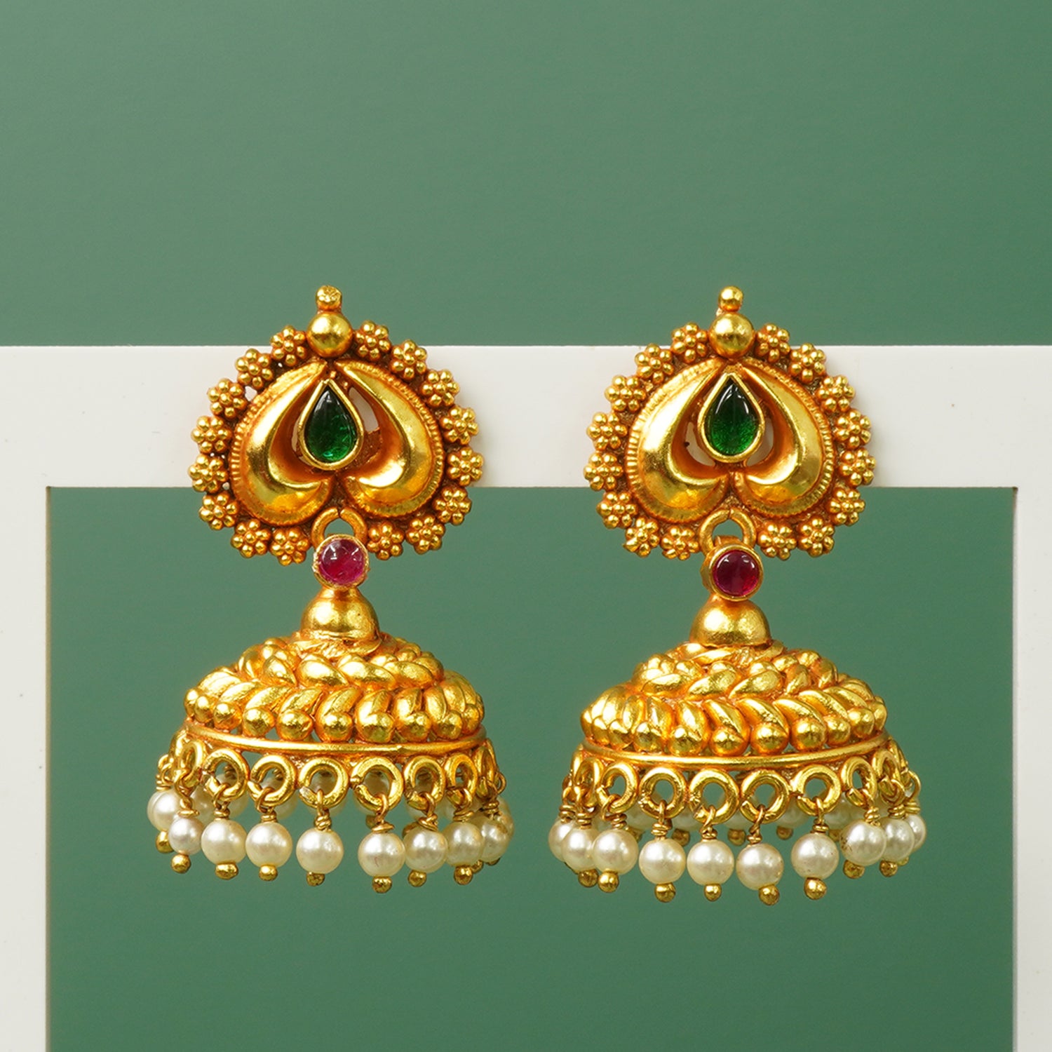 Gold Plated 925 Silver Jhumka Designs Online