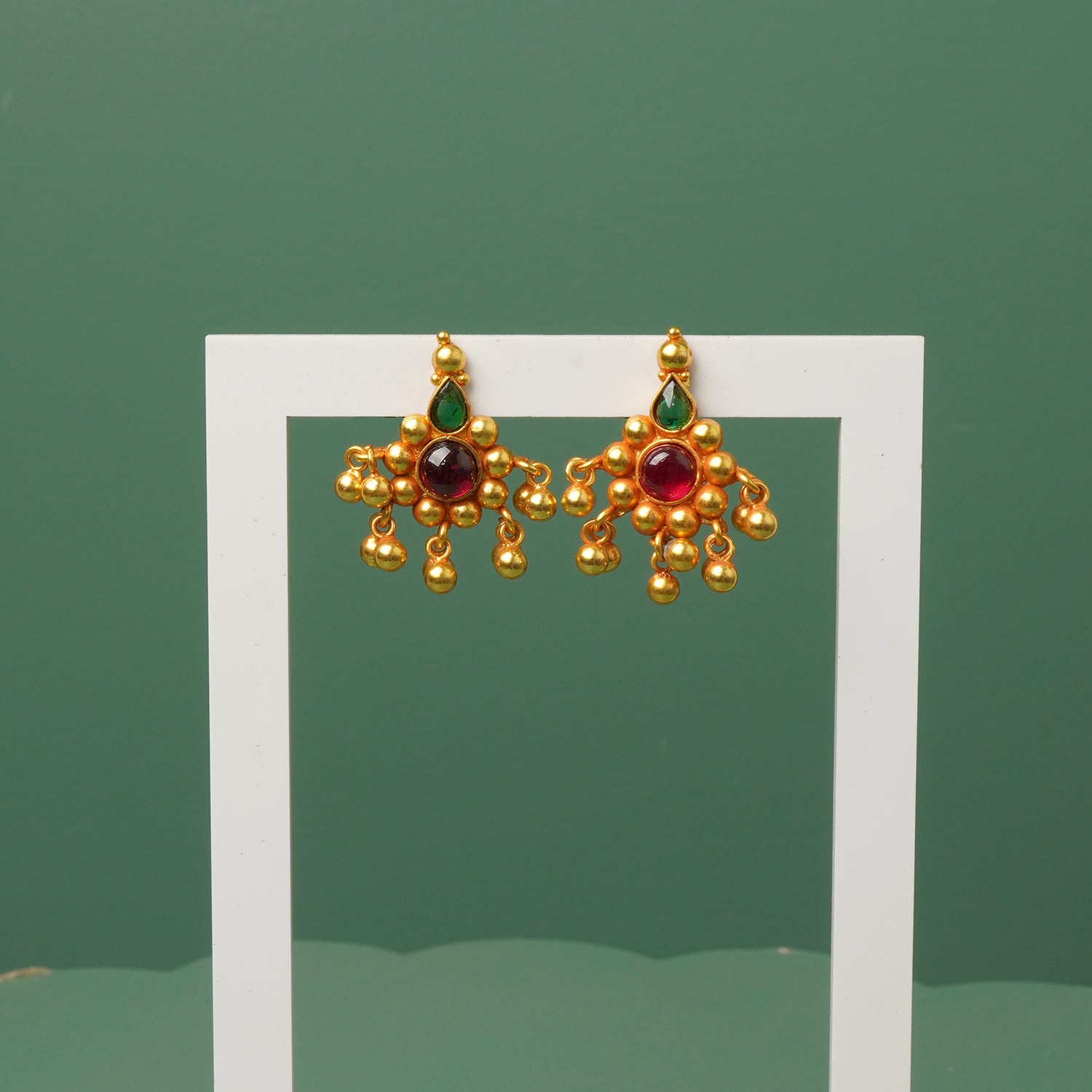 Pure silver gold plated traditional saaj ghat tops