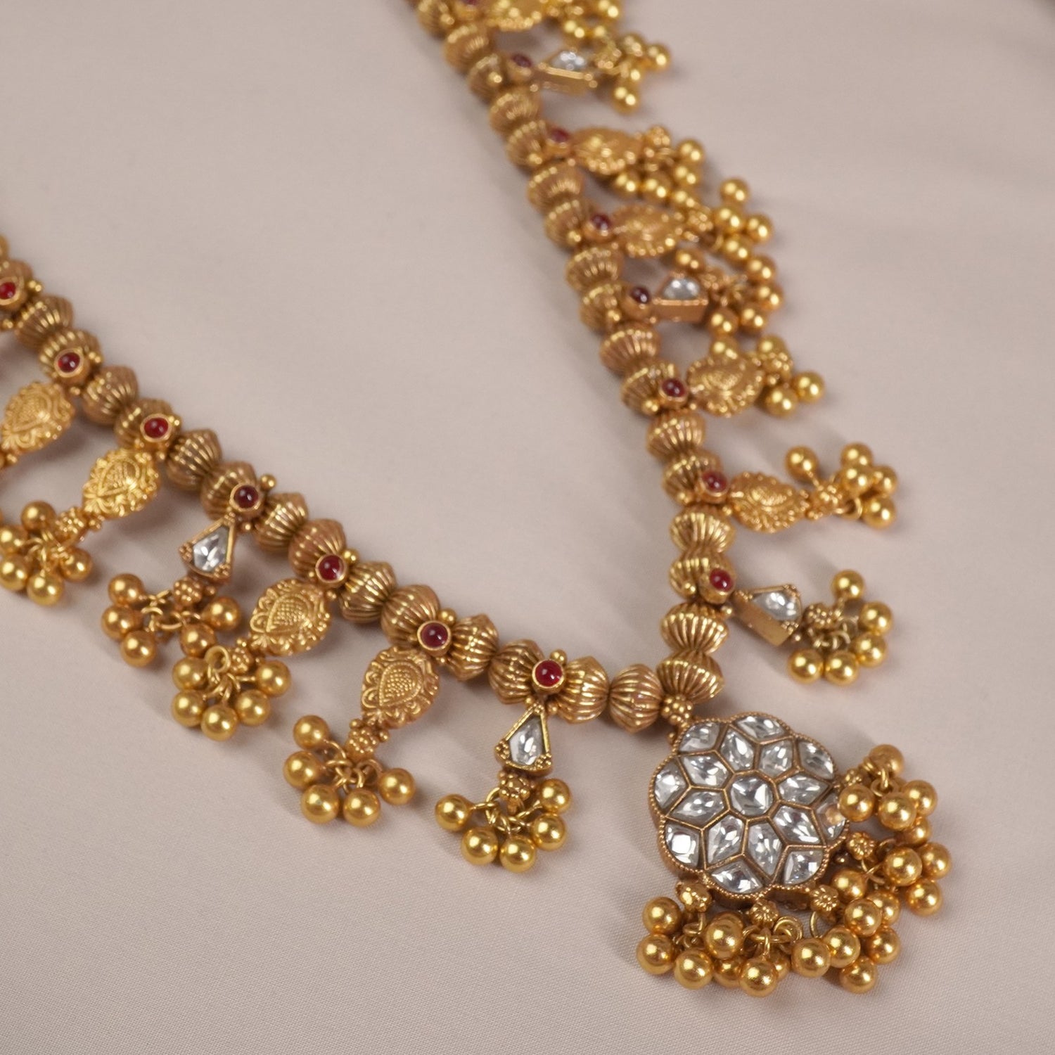 Gold Plated Maharashtrian Kundan Kolhapuri Saaj