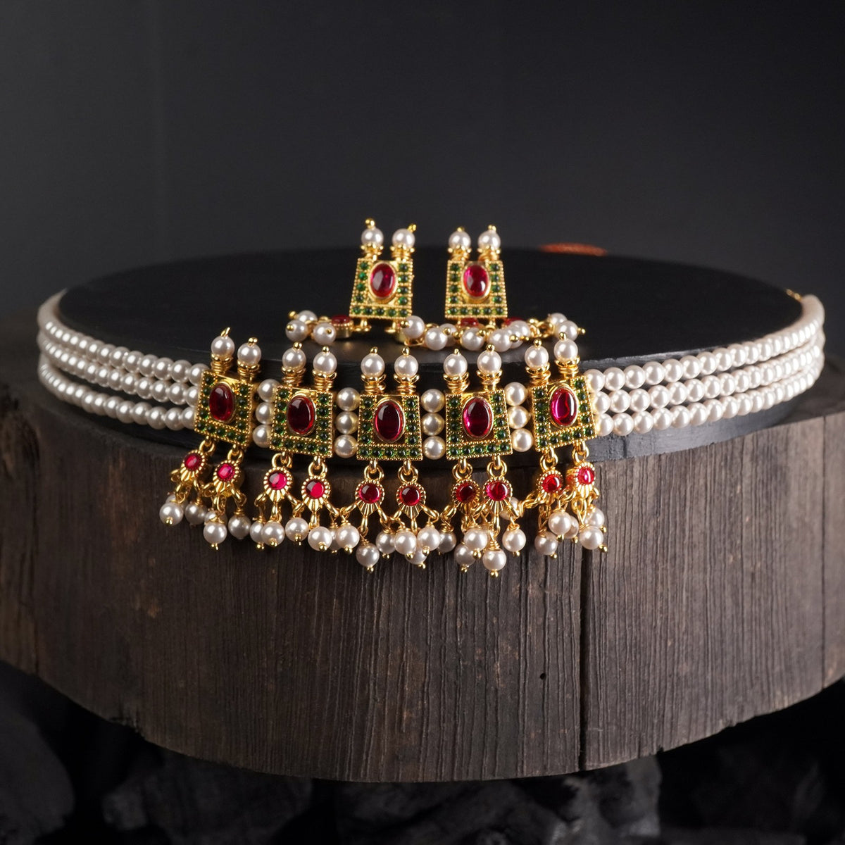 Gold-Plated Chinchpeti Choker