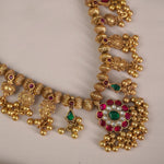 Gold Plated Silver Kolhapuri Saaj to wear with traditional attire.