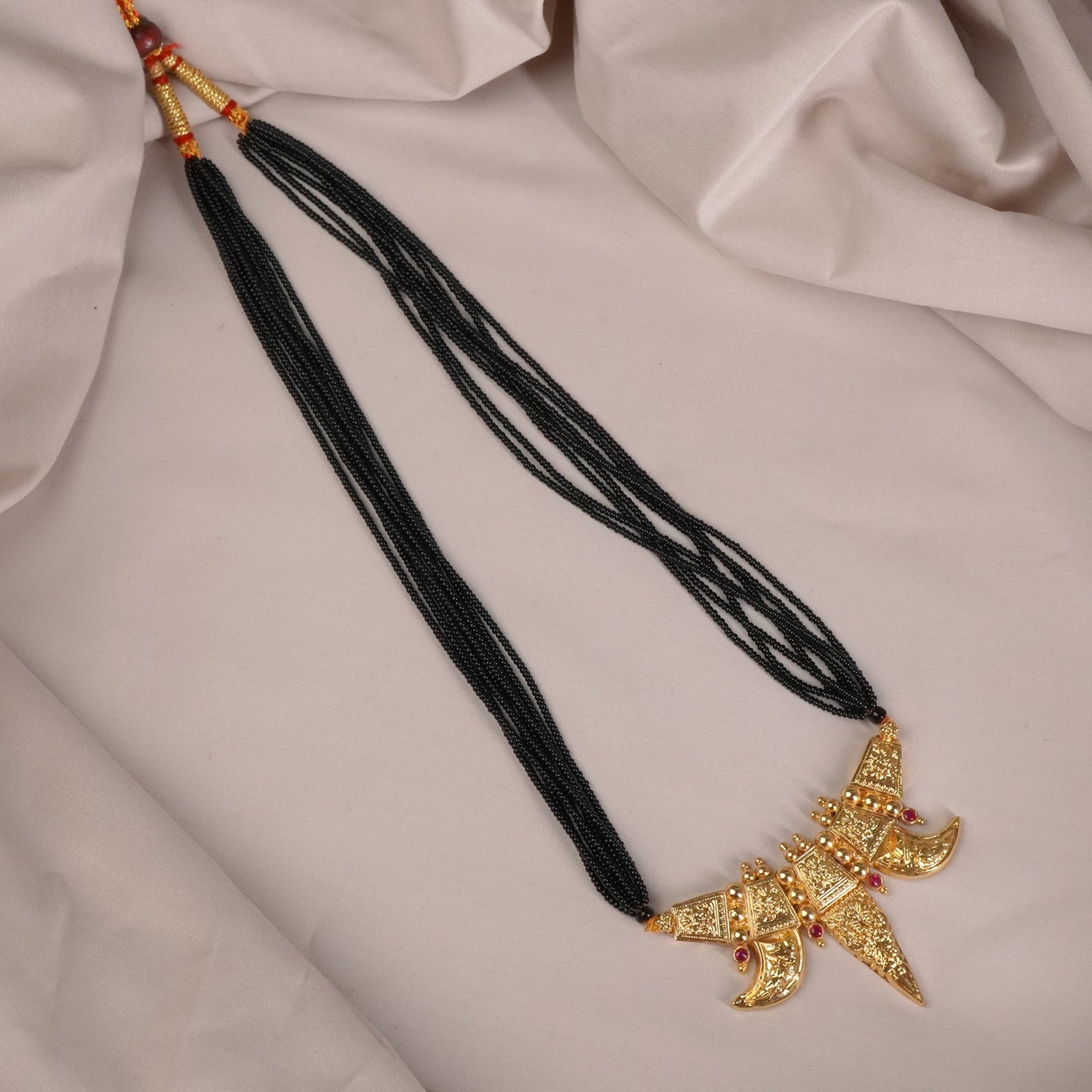 Gold Plated Silver Waghnaki Mangalsutra Design