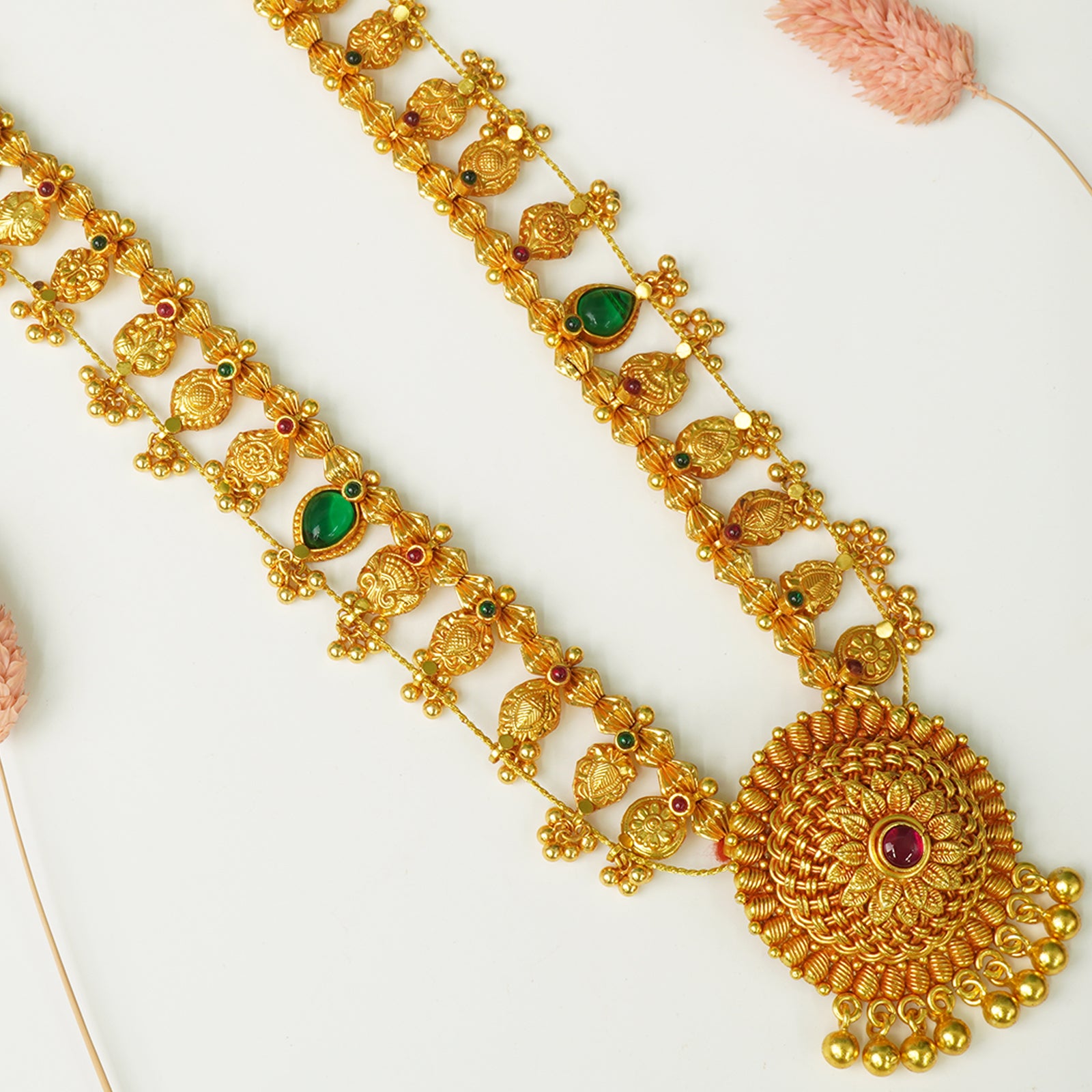 gold plated Saaj necklace