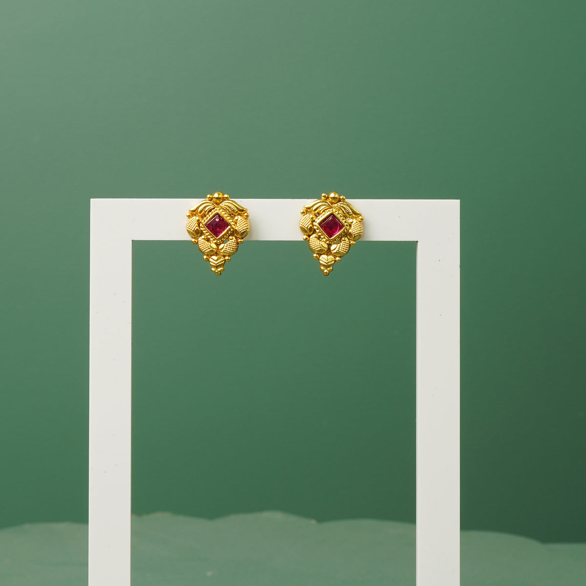 gold plated silver earrings