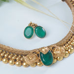 handmade sterling silver necklace coated in gold 