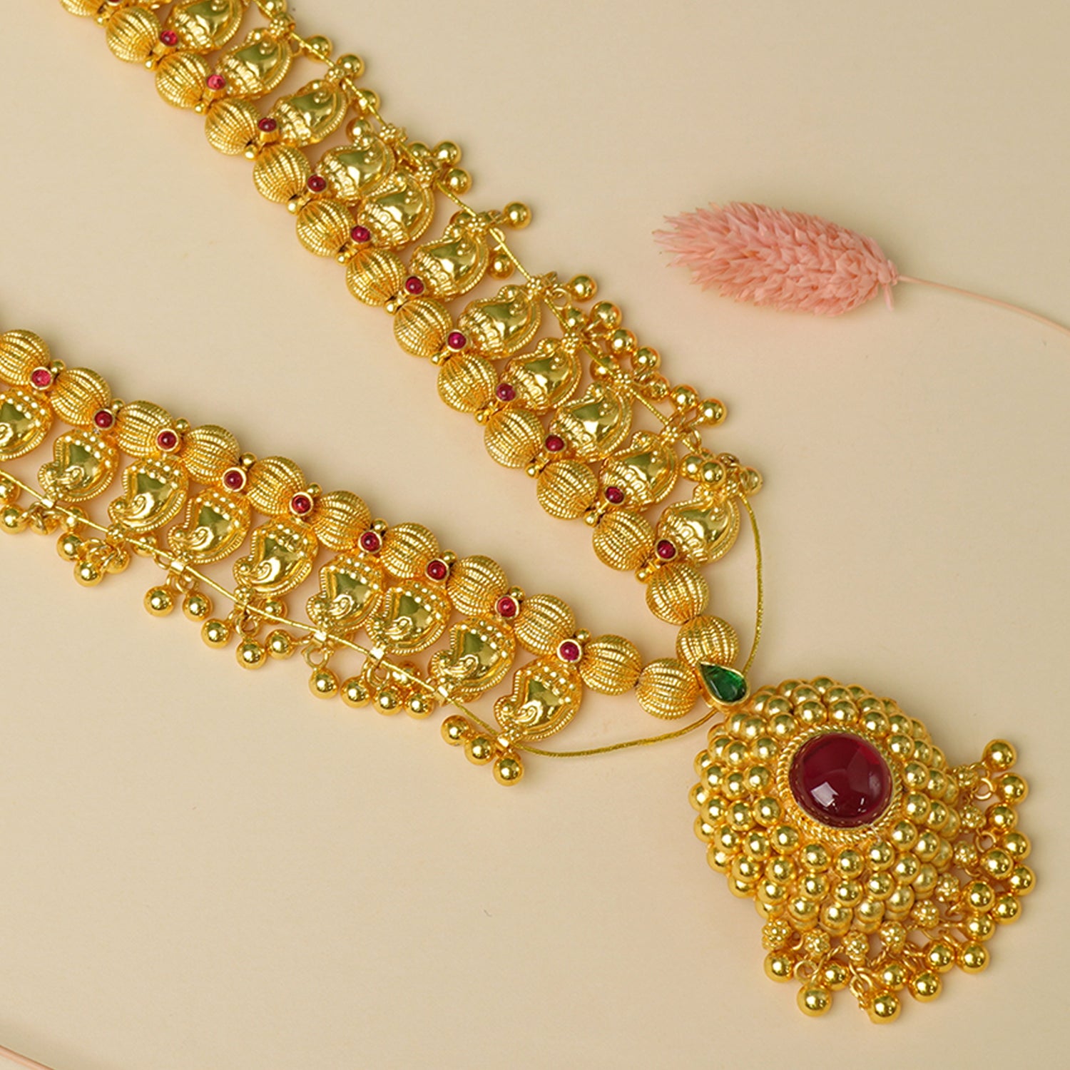 Buy Pure 925 Silver Gold Plated Kolhapuri Saaj