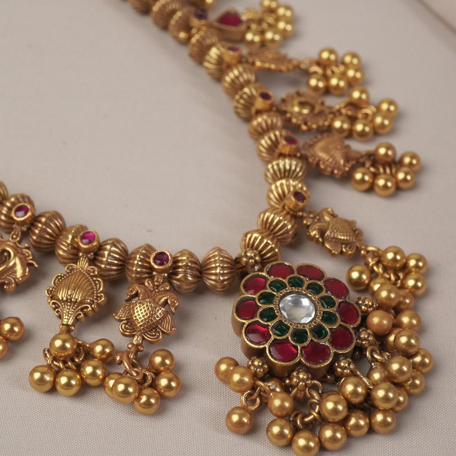 Gold Plated Kolhapuri Saaj Made in 92.5 Silver