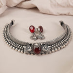 kolhapuri silver necklace