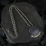 ethnic Indian silver necklace