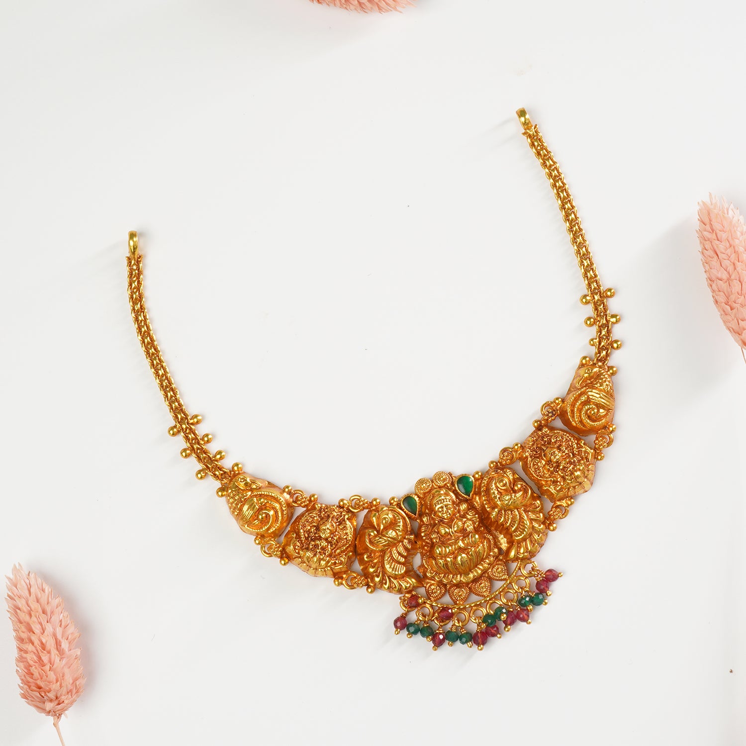 Buy Silver Matt Gheru Gold Plated Choker Necklace Designs At Discounted Prices