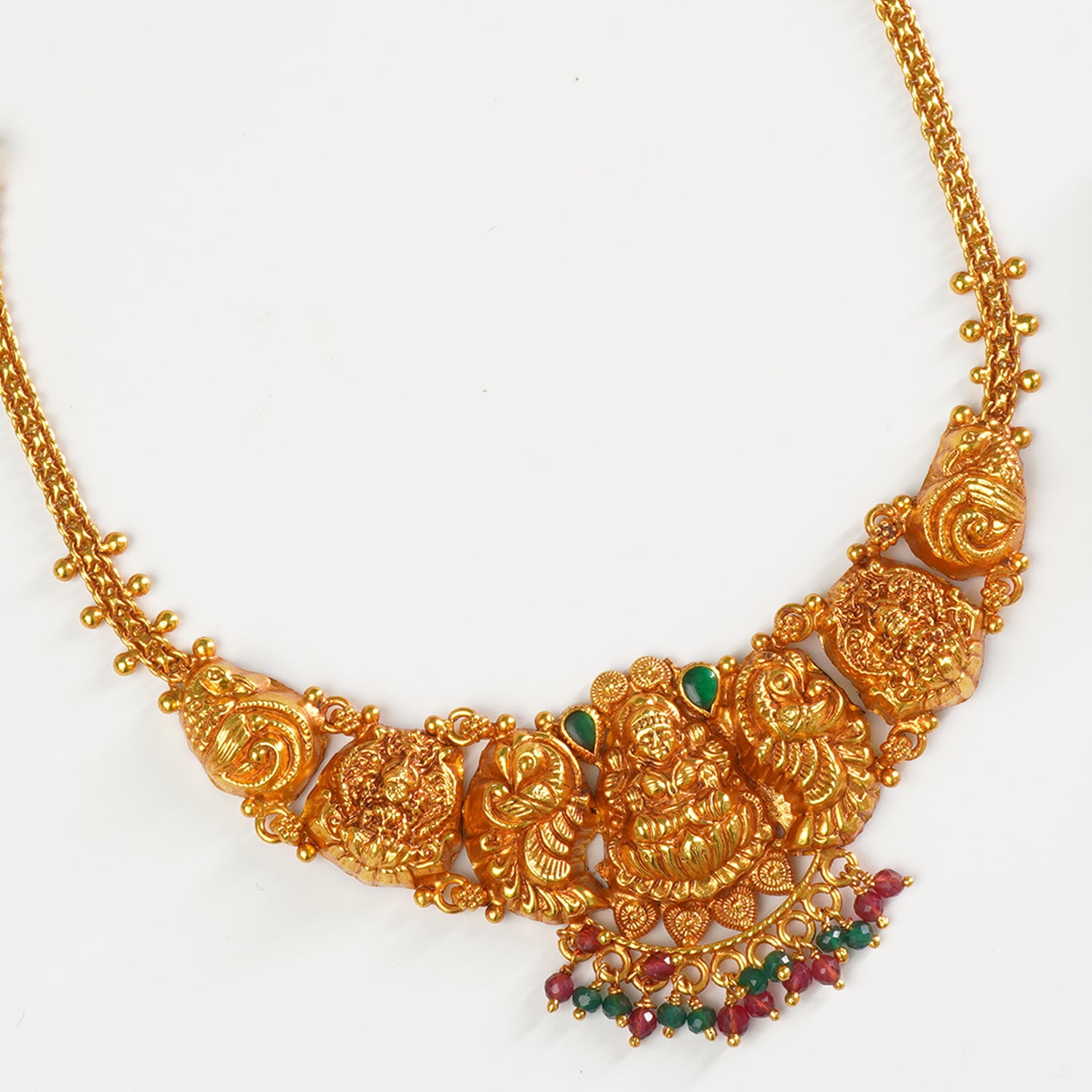 Buy Silver Matt Gheru Gold Plated Choker Necklace Designs At Discounted Prices