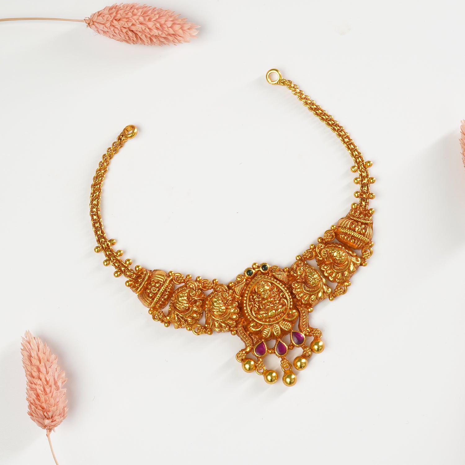 Buy and shop Silver Matt Gheru Gold Plated Choker Necklace Designs