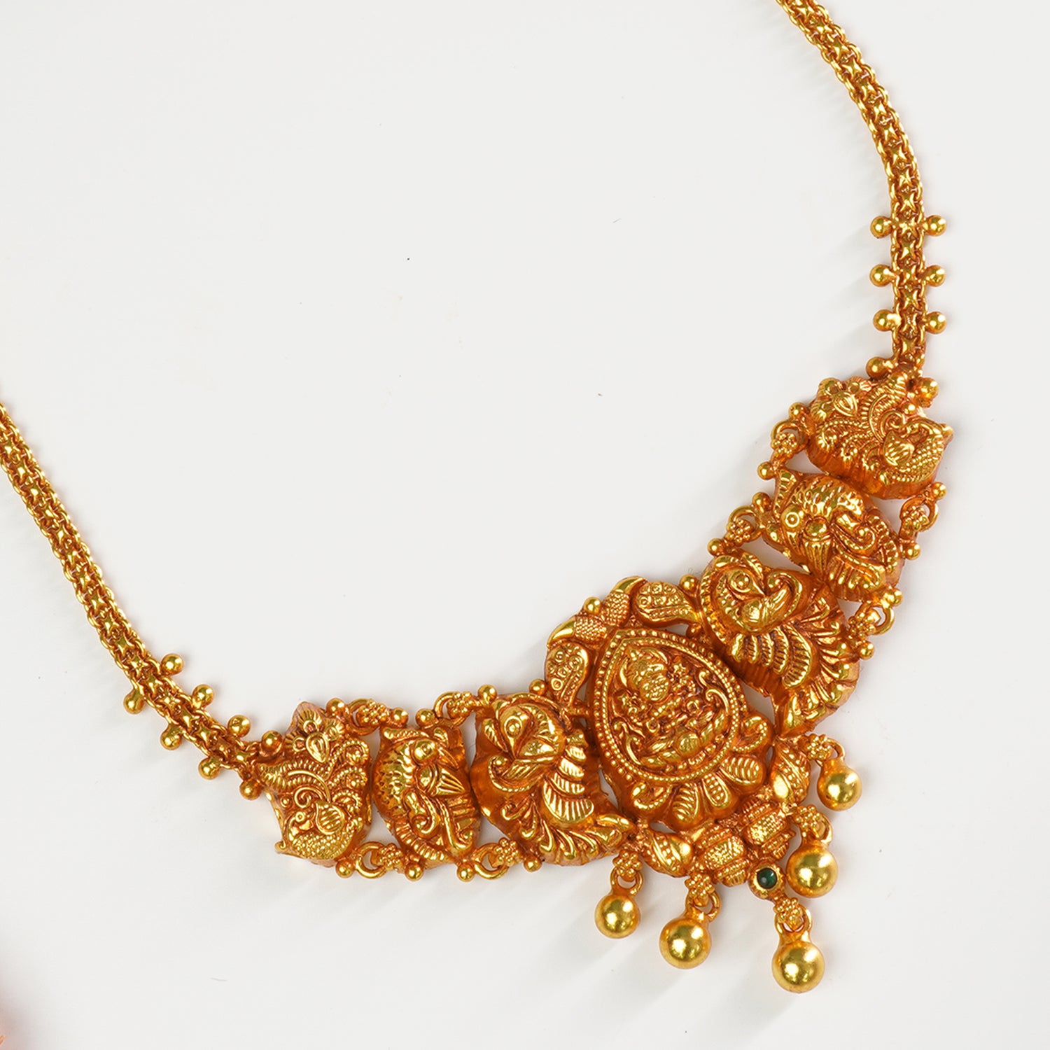 Shop And Buy Pure 925 Silver Matt Gheru Gold Plated Choker Necklace