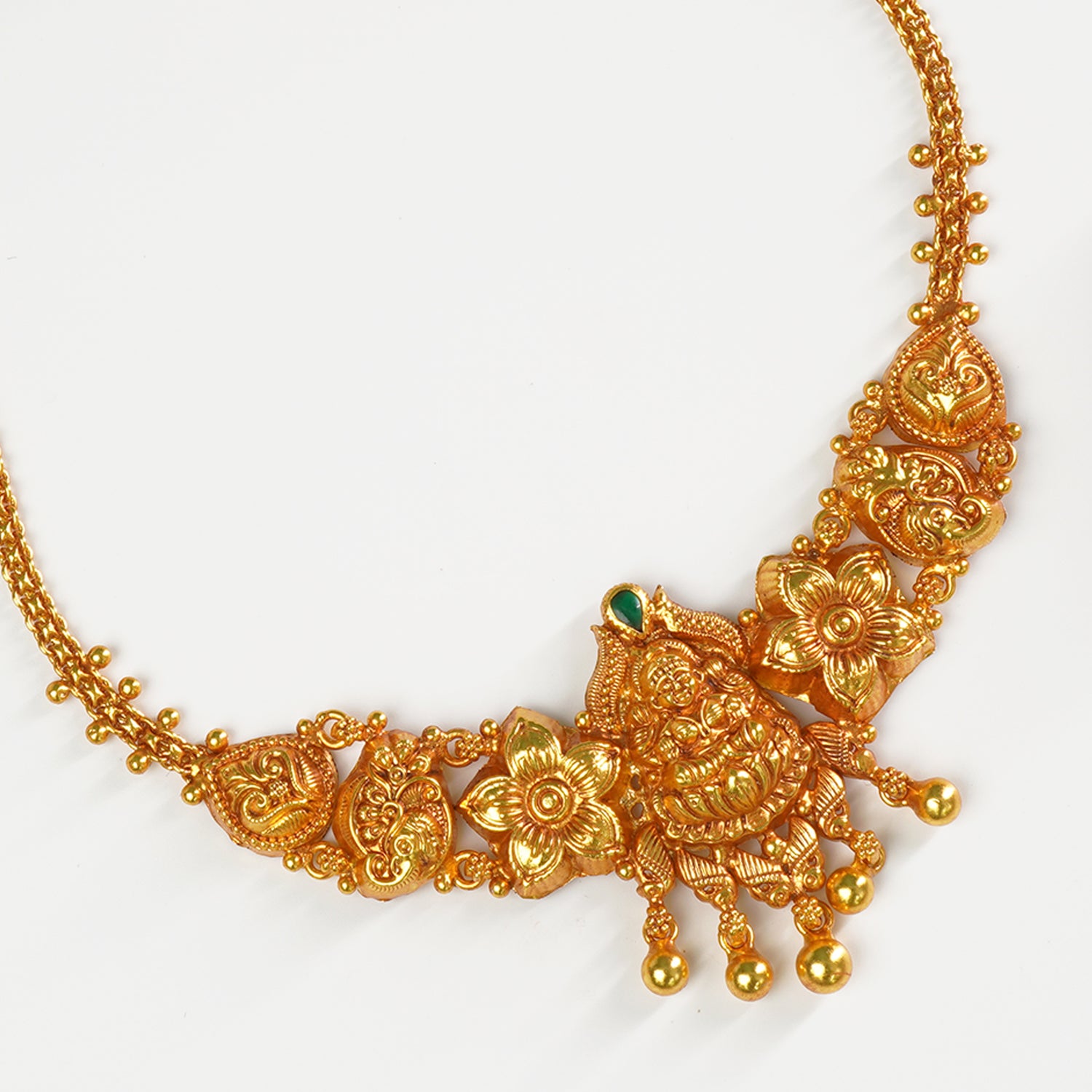 Shop Online Silver Matt Gheru Gold Plated Choker Necklace