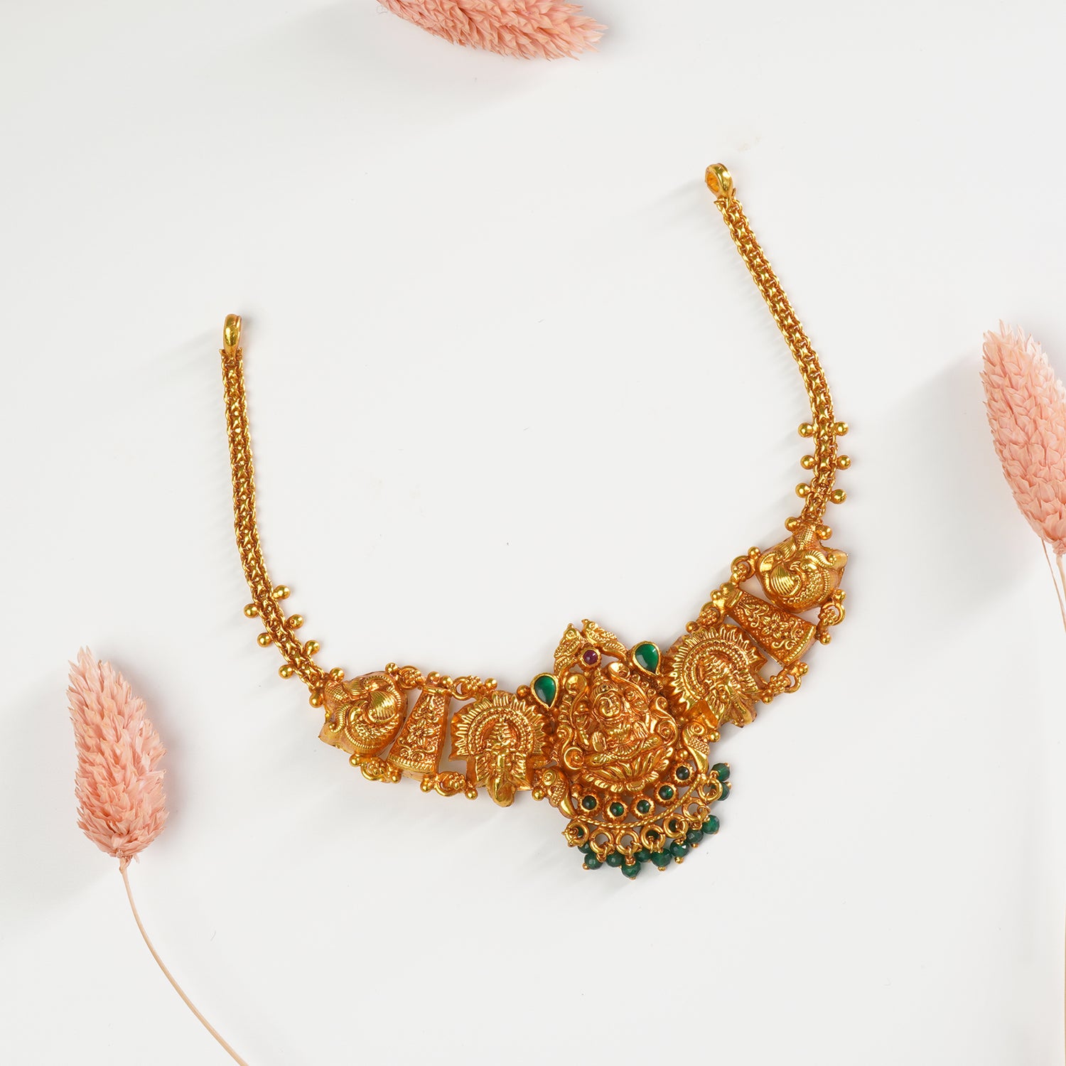 Buy Silver Matt Gheru Gold Plated Choker Necklace Designs Online