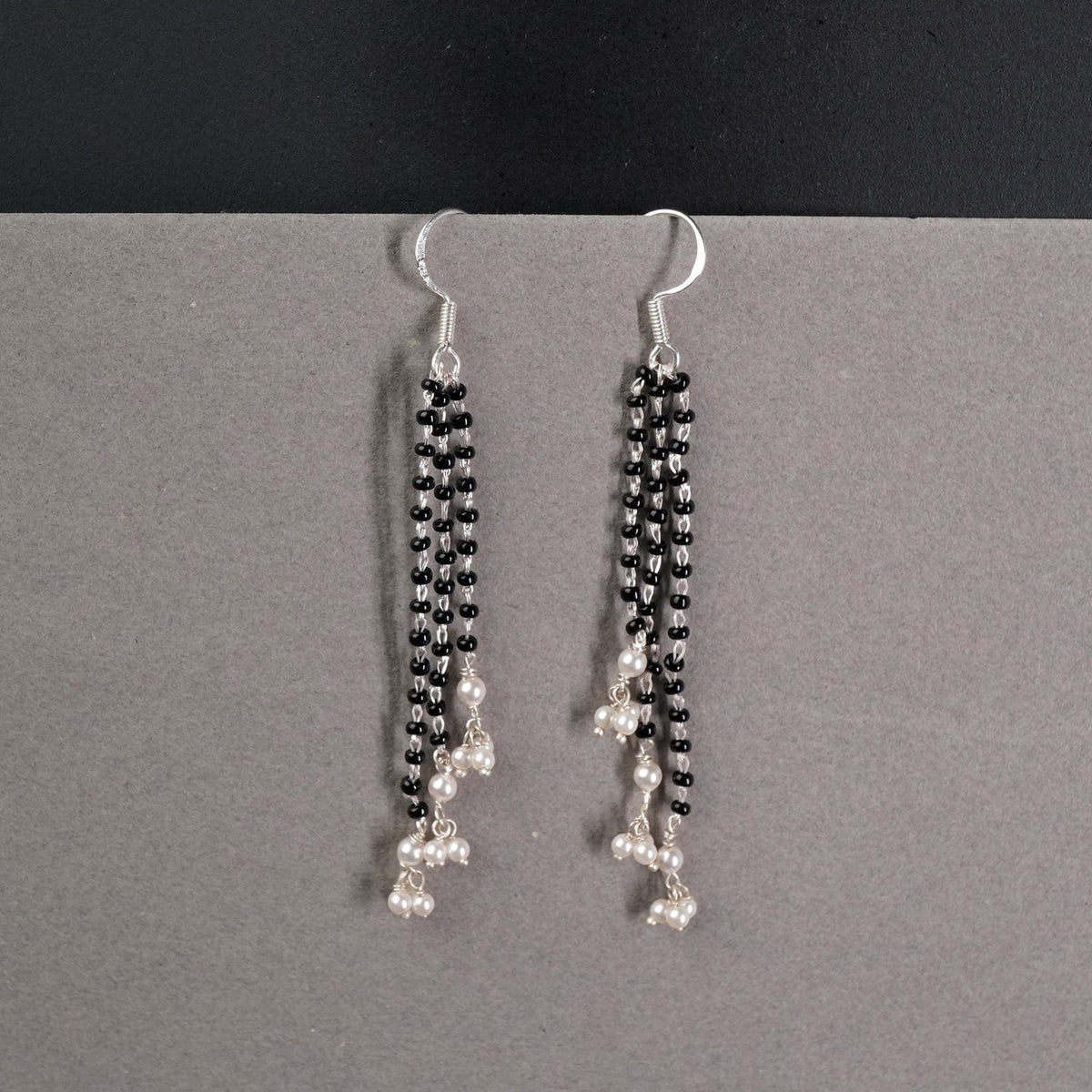 latkan earrings with pearls