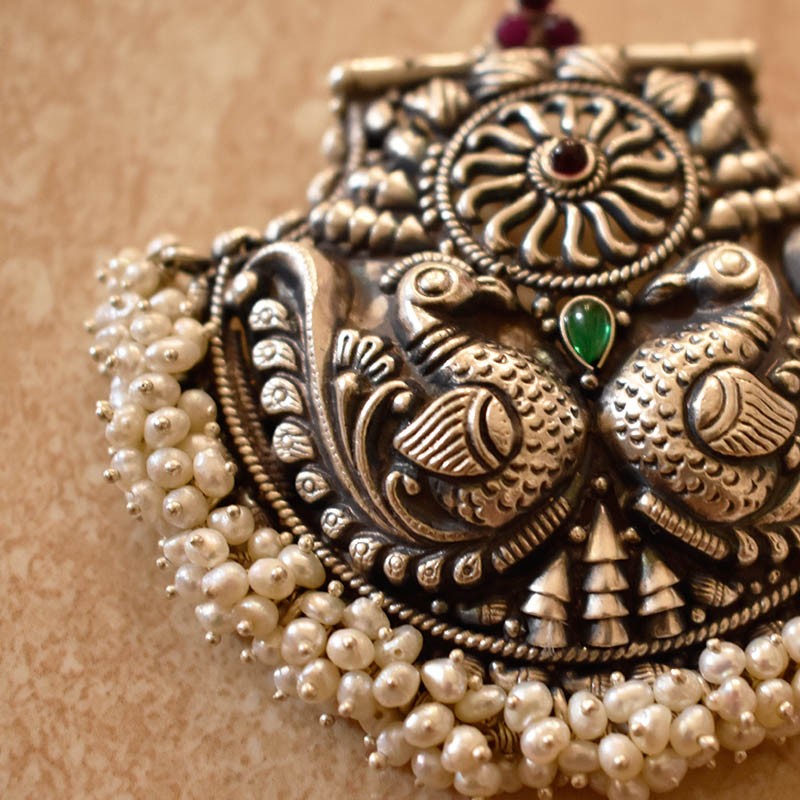 Nakshi peacock Pendant