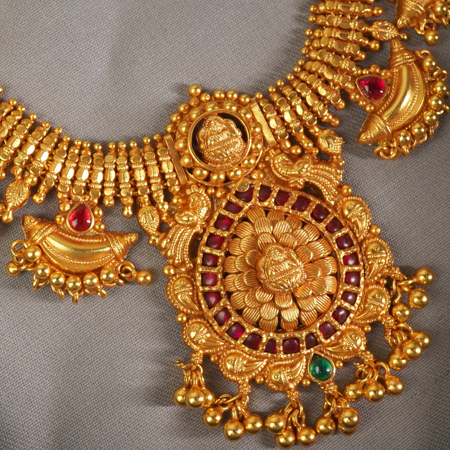 Pure Silver Gold Plated Gheru Finish Nagas Laxmi Chand Design