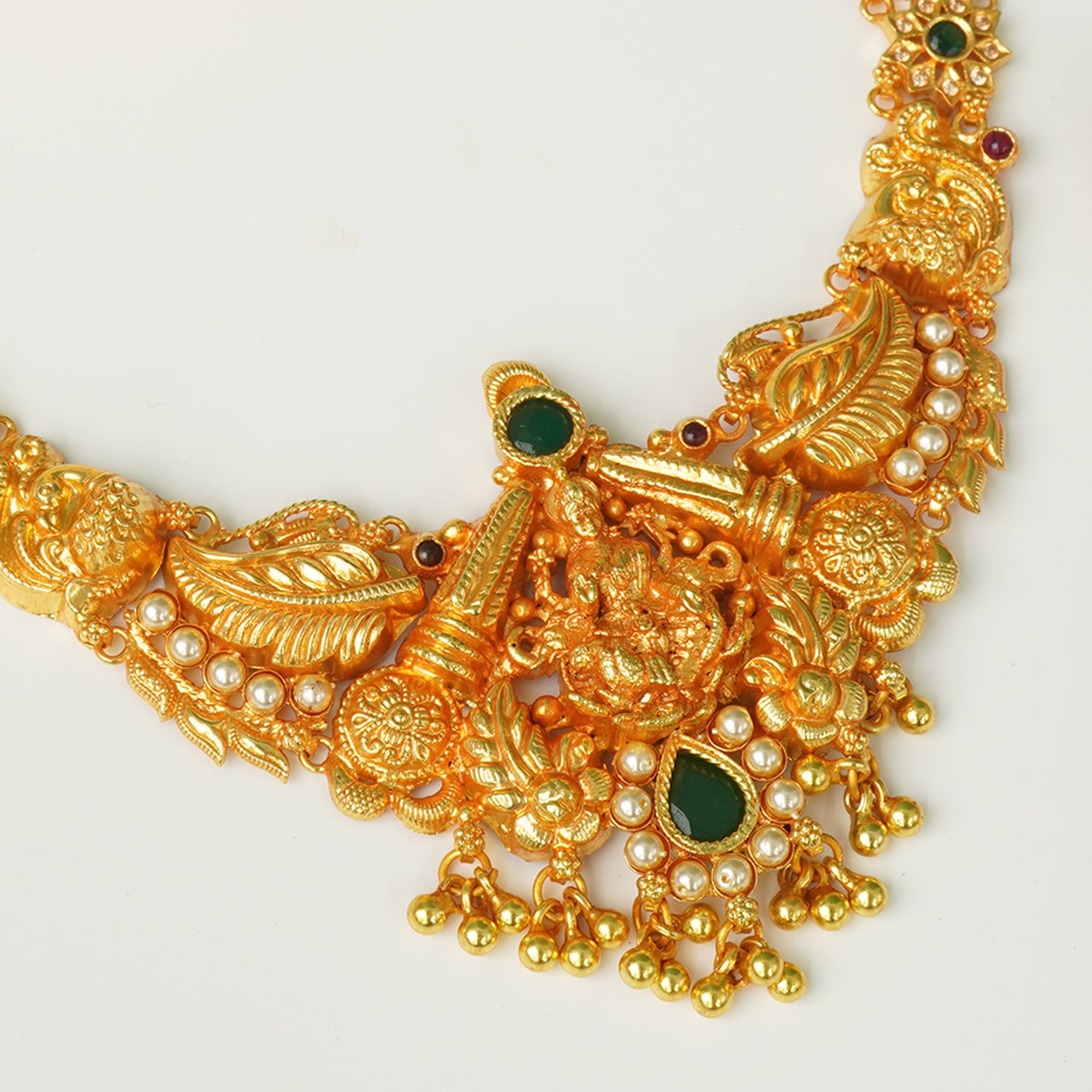 Buy Silver Gheru Gold Plated Choker Necklace