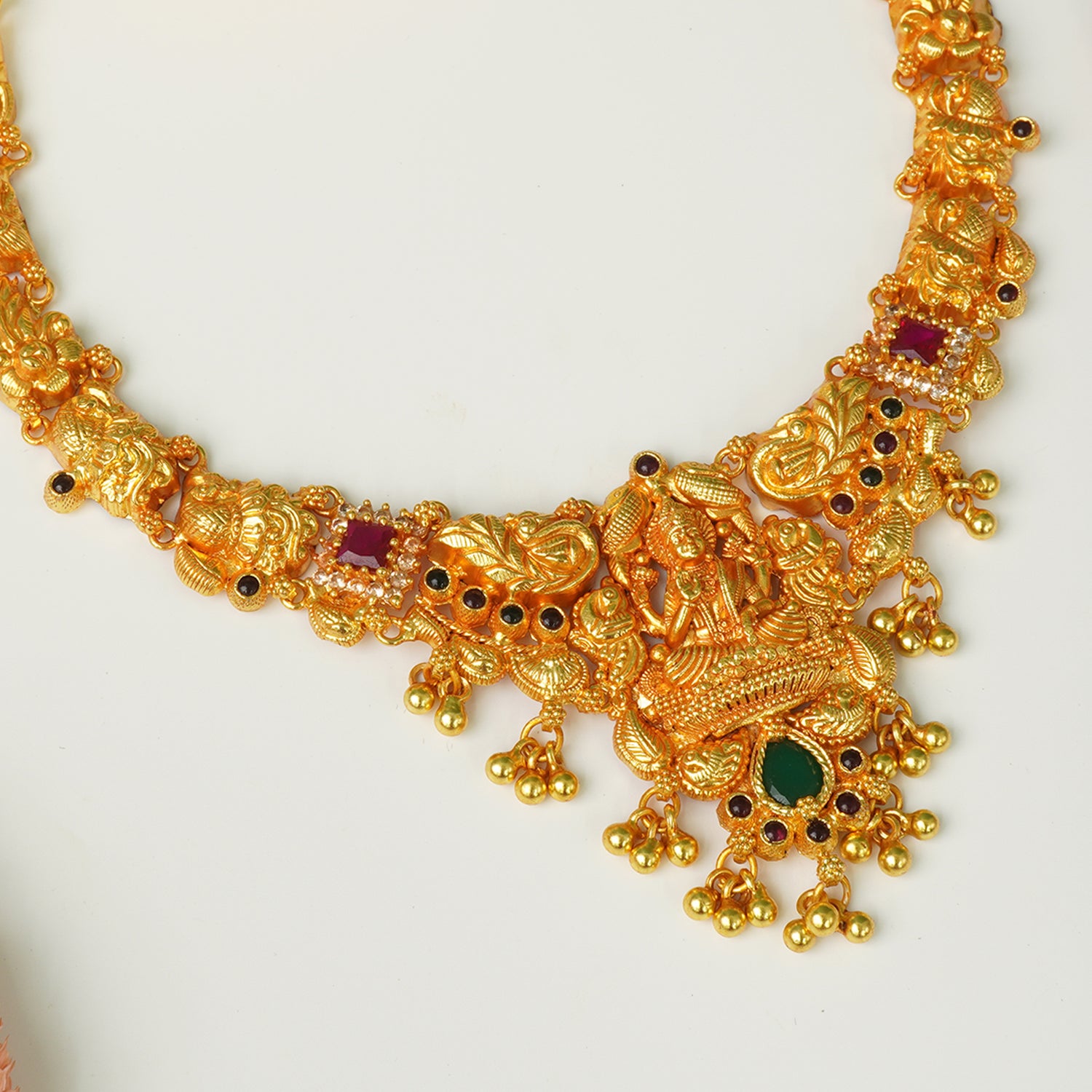 Buy Online Silver Gheru Gold Plated Choker Necklace With Price