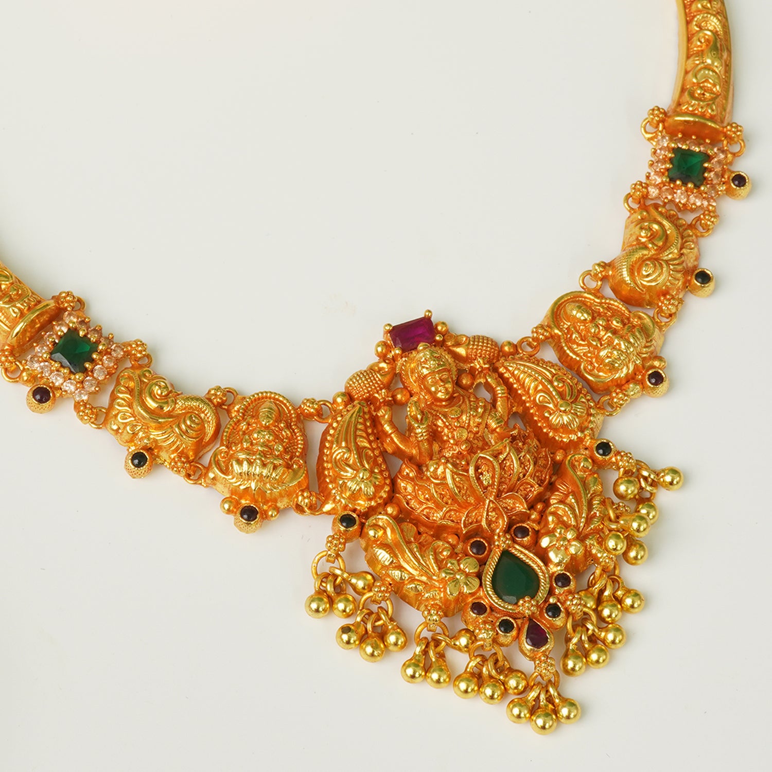 Shop And Buy Pure 925 Silver Gheru Gold Plated Choker Necklace