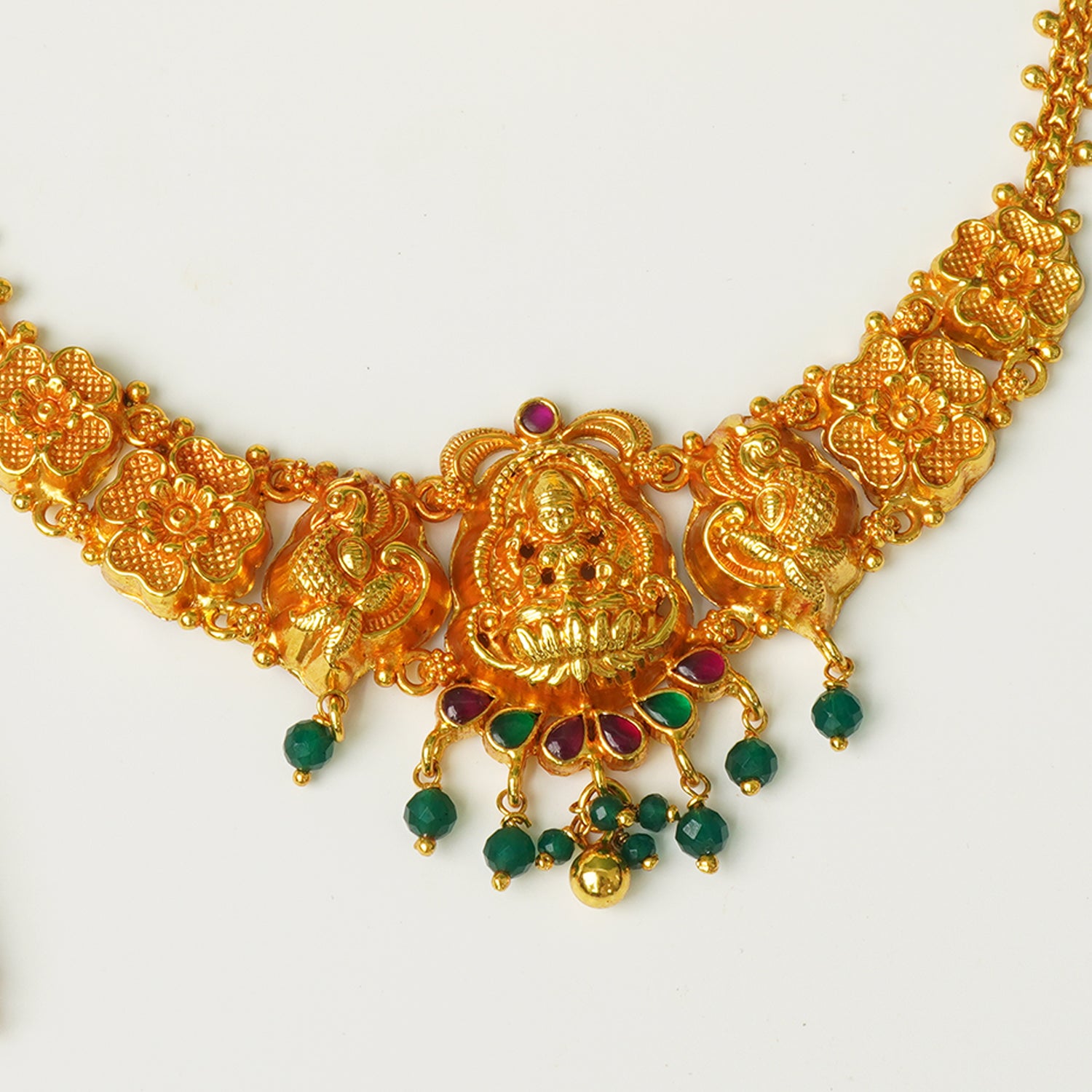 Shop Online Silver Matt Gheru Gold Plated Choker Necklace With Price