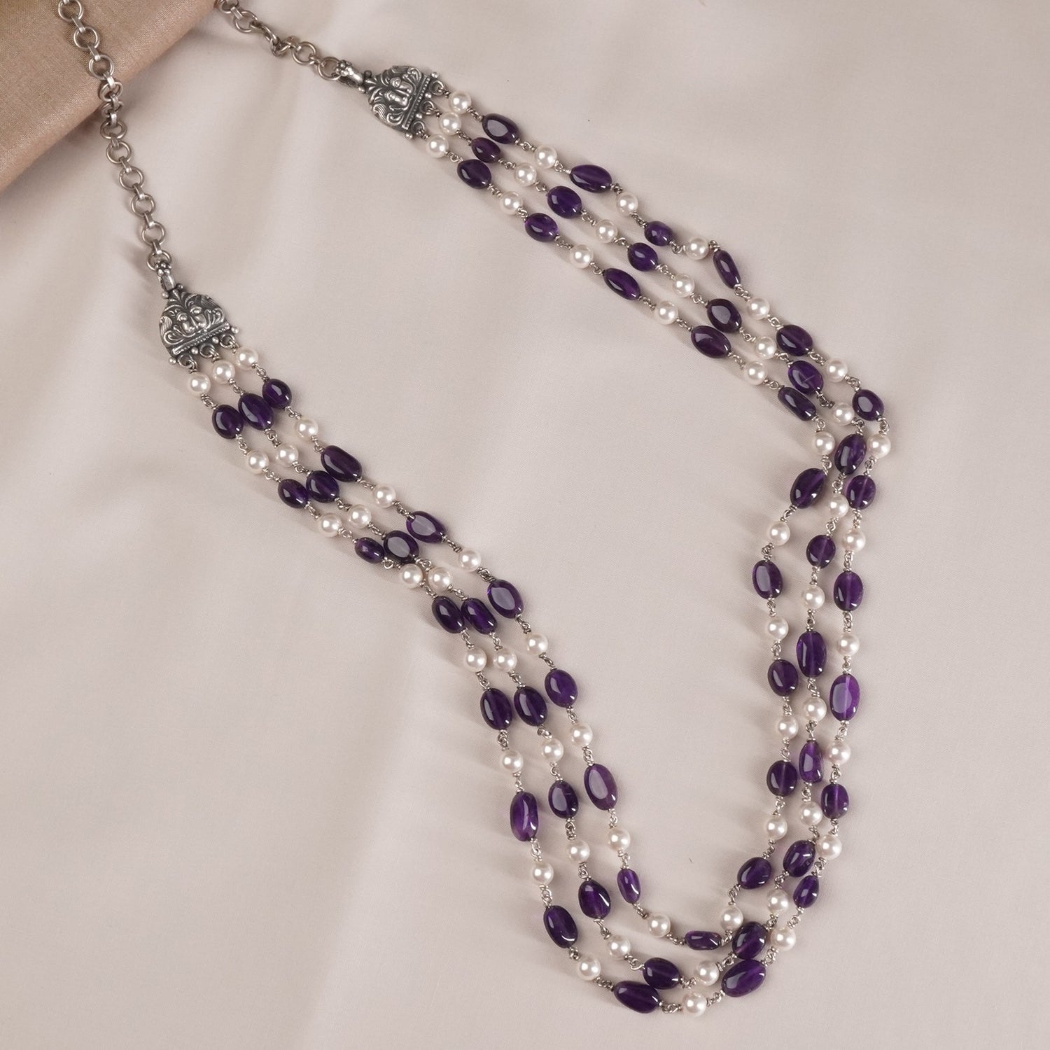 Silver Amethyst Necklace