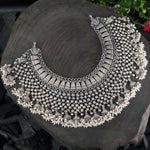 big silver necklace for wedding