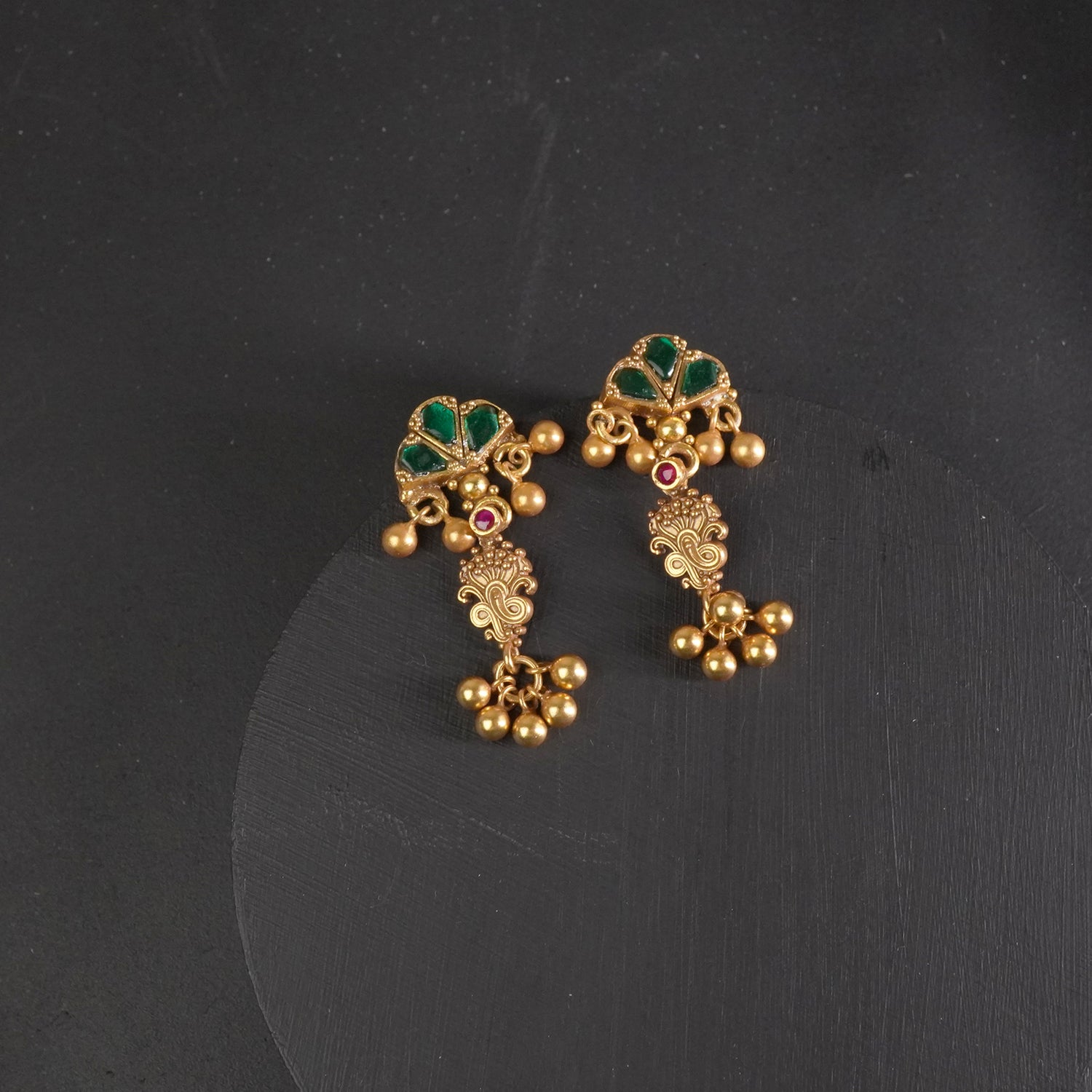 Gold Plated Kundan Earrings