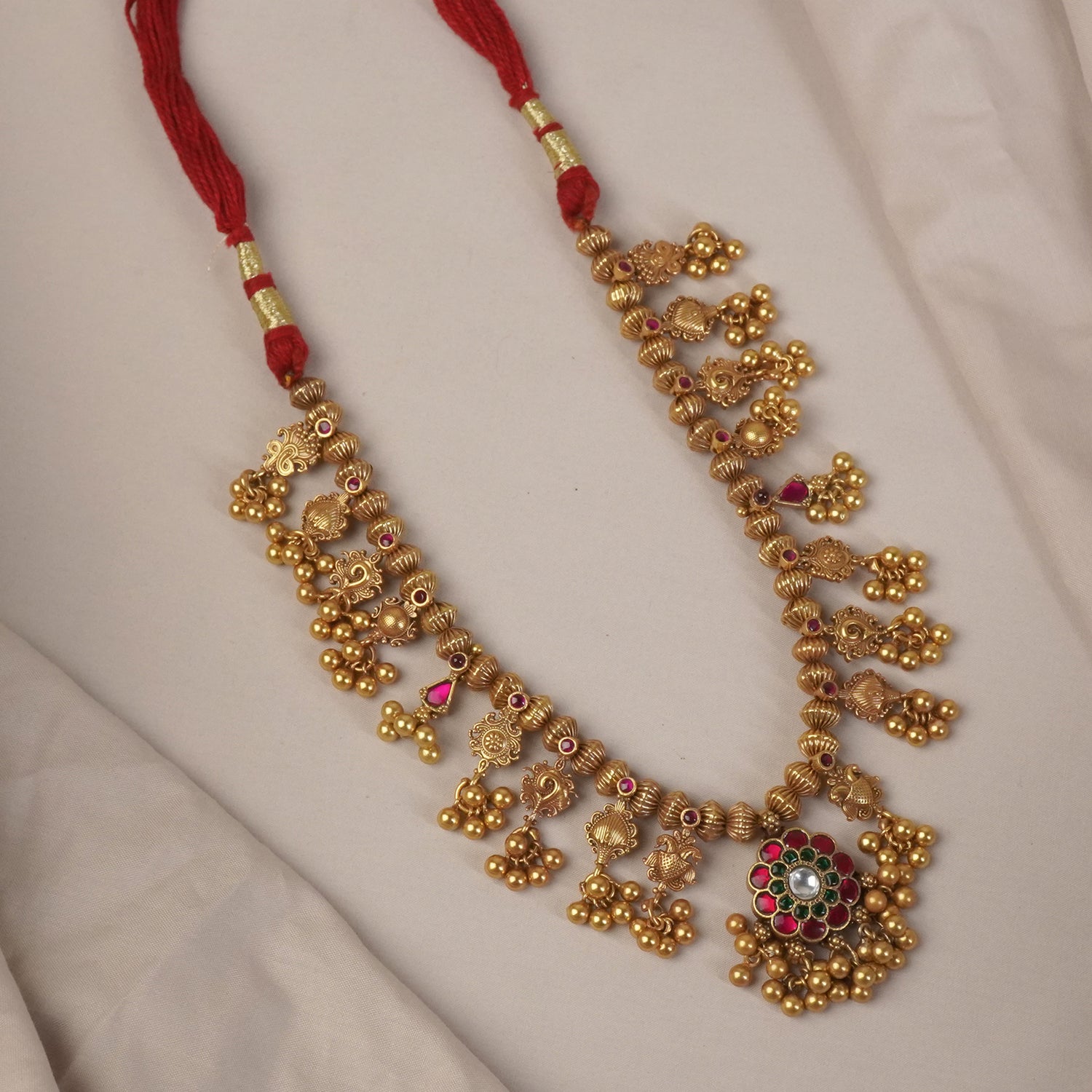 Gold Plated Kolhapuri Saaj Made in 92.5 Silver