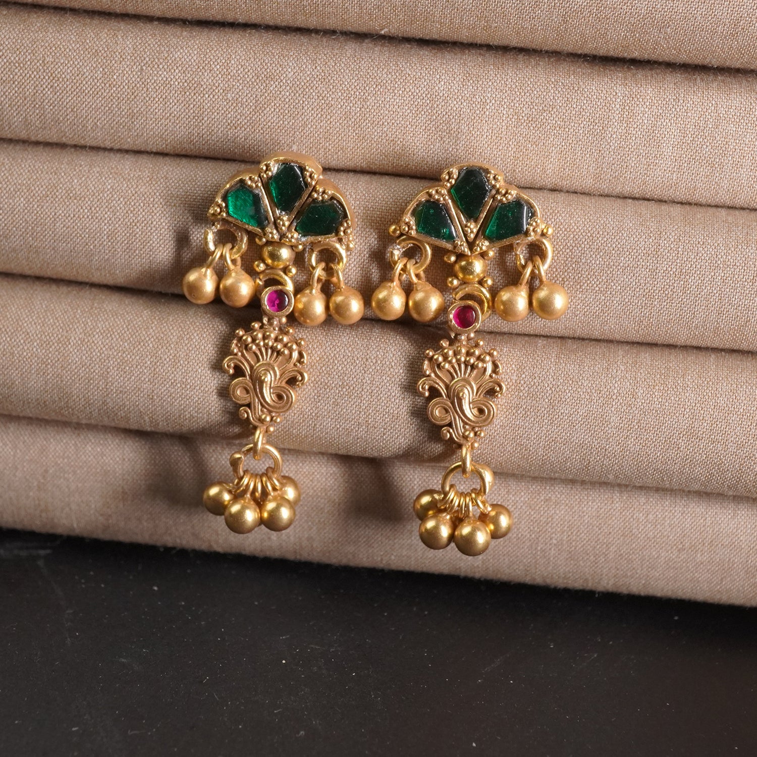 Gold Plated Kundan Earrings