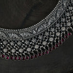 silverc chattai laffa necklace