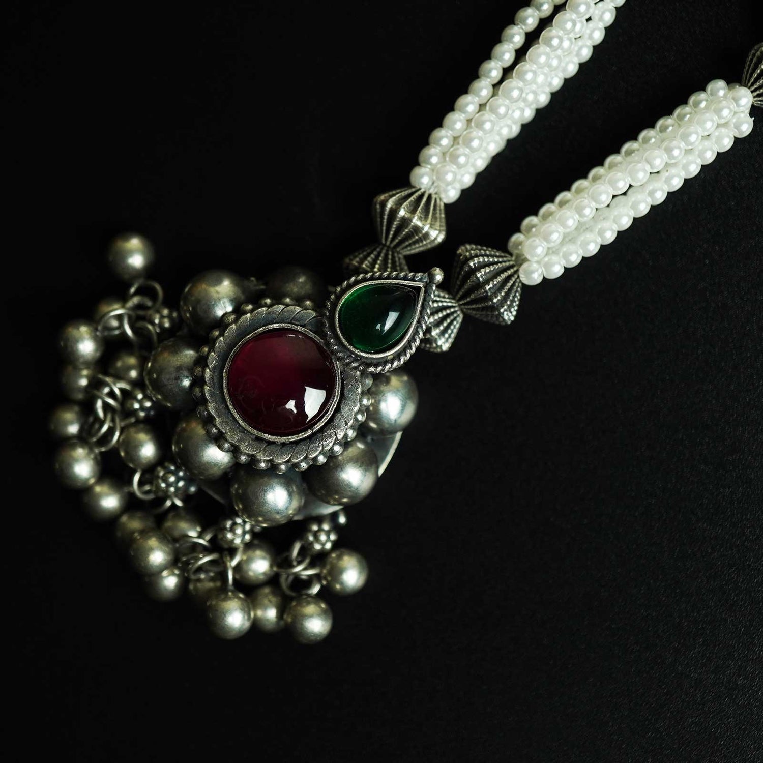 Silver Maharashtrian Galsari Necklace