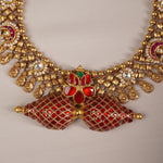 jadau kundan dual side pendant