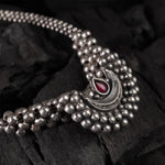 silver kolhapuri necklace