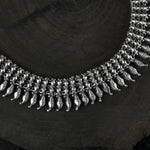 silver koyri chatai necklace design