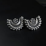 silver chandbali earrings