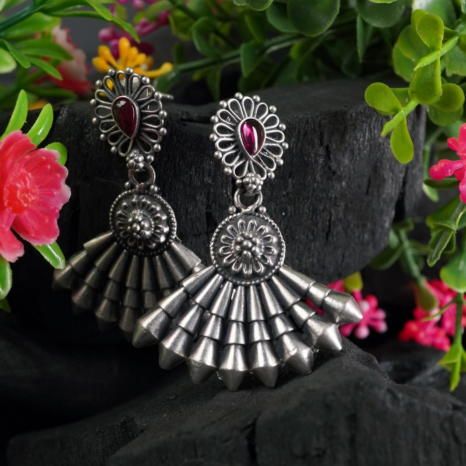 Silver Latkan Jhumki Design