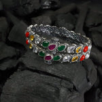 silver Navaratna Bangles design