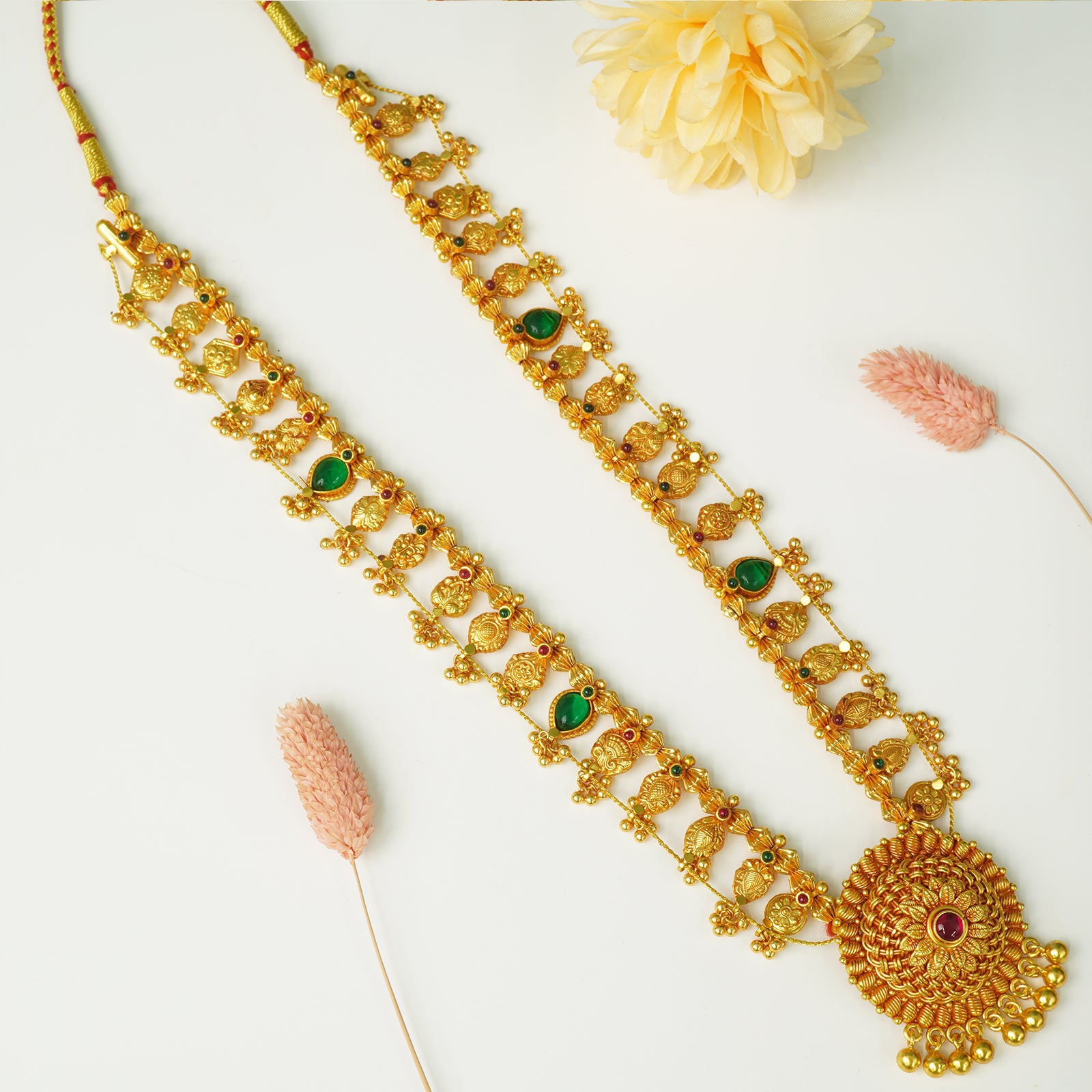 silver gold plated Kolhapuri Saaj