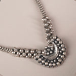 silver thushi with handmade kudi chand pendant