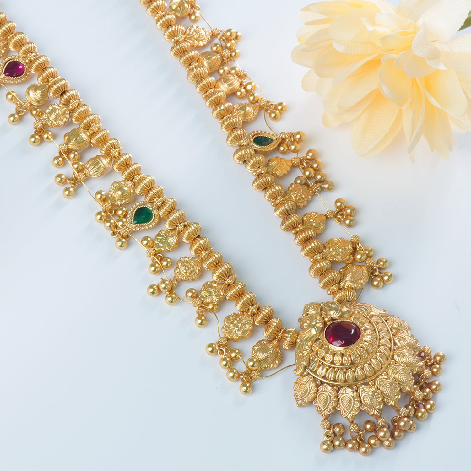 Shop Kolhapuri Saaj Design Made In Pure 92.5 Silver And Gold Plated