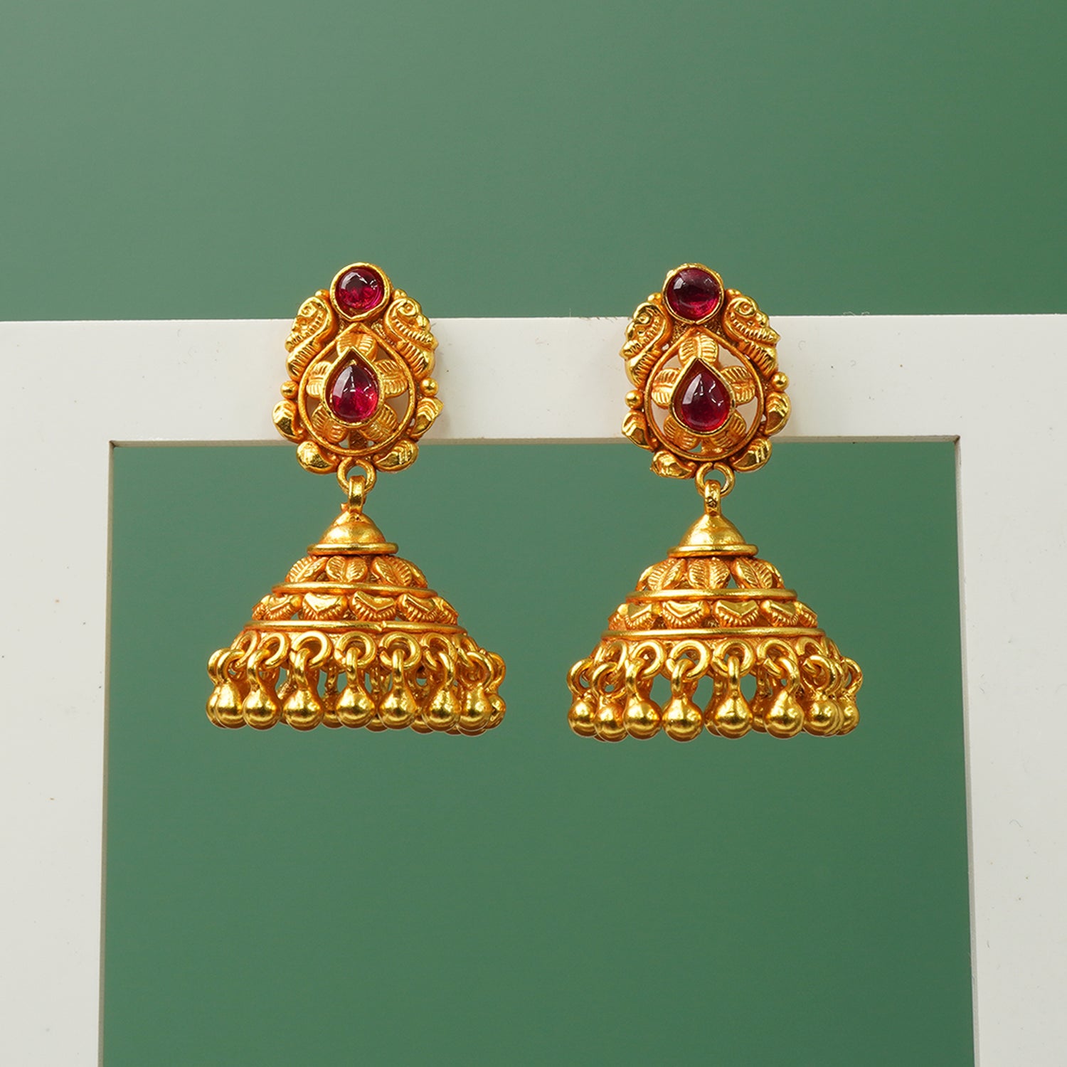 Buy Pure 925 Silver Gold Plated Jhumkas