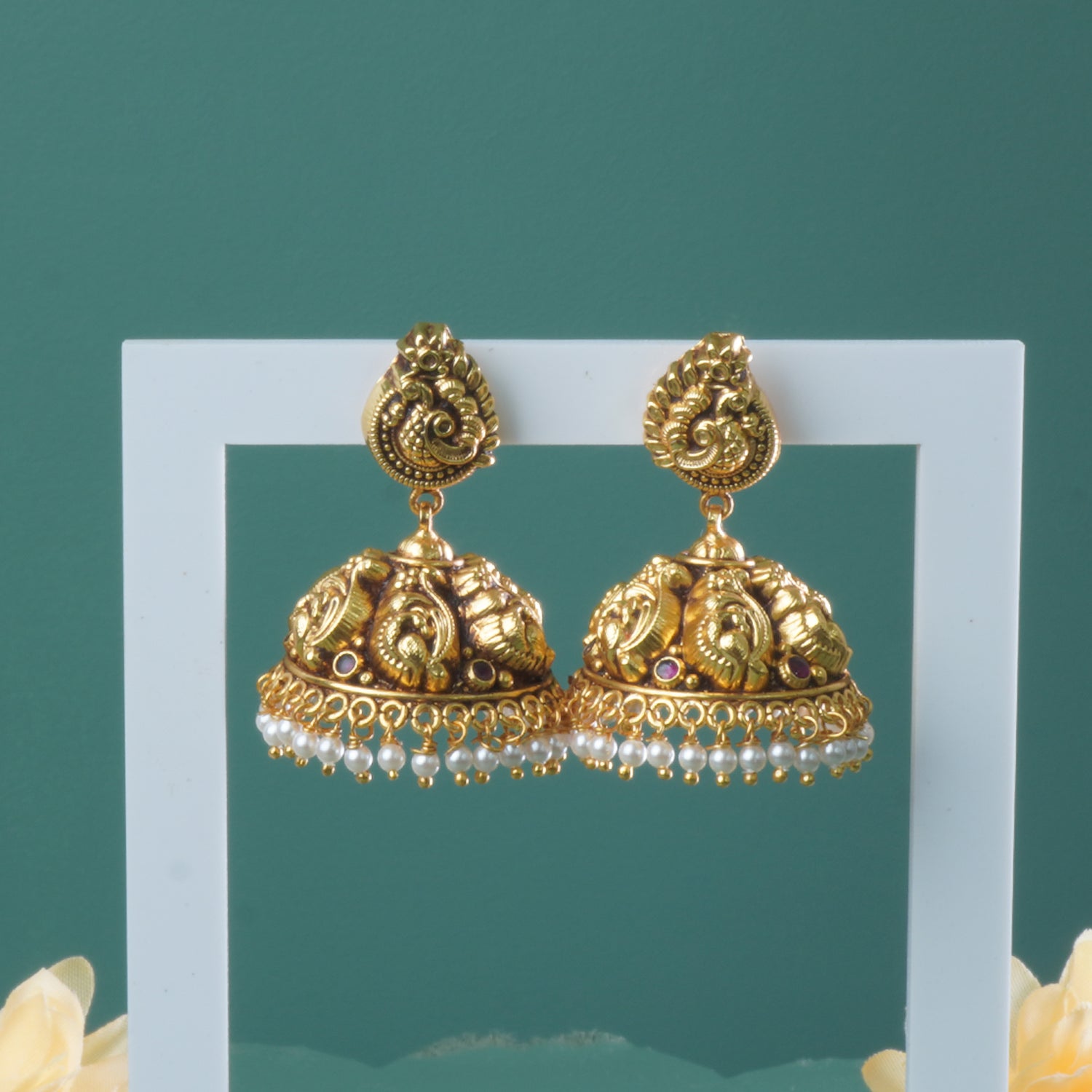 Shop Silver Antique Gold Plated Zhumkis Online With Free Shipping